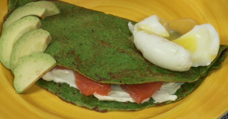 Шпинатные блины